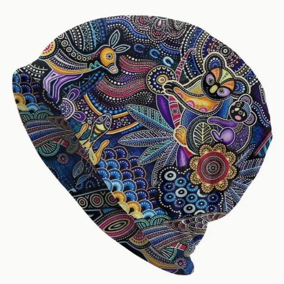 Accessories - 1pc Aboriginal Dot Art Skullies Beanies Thin Hats